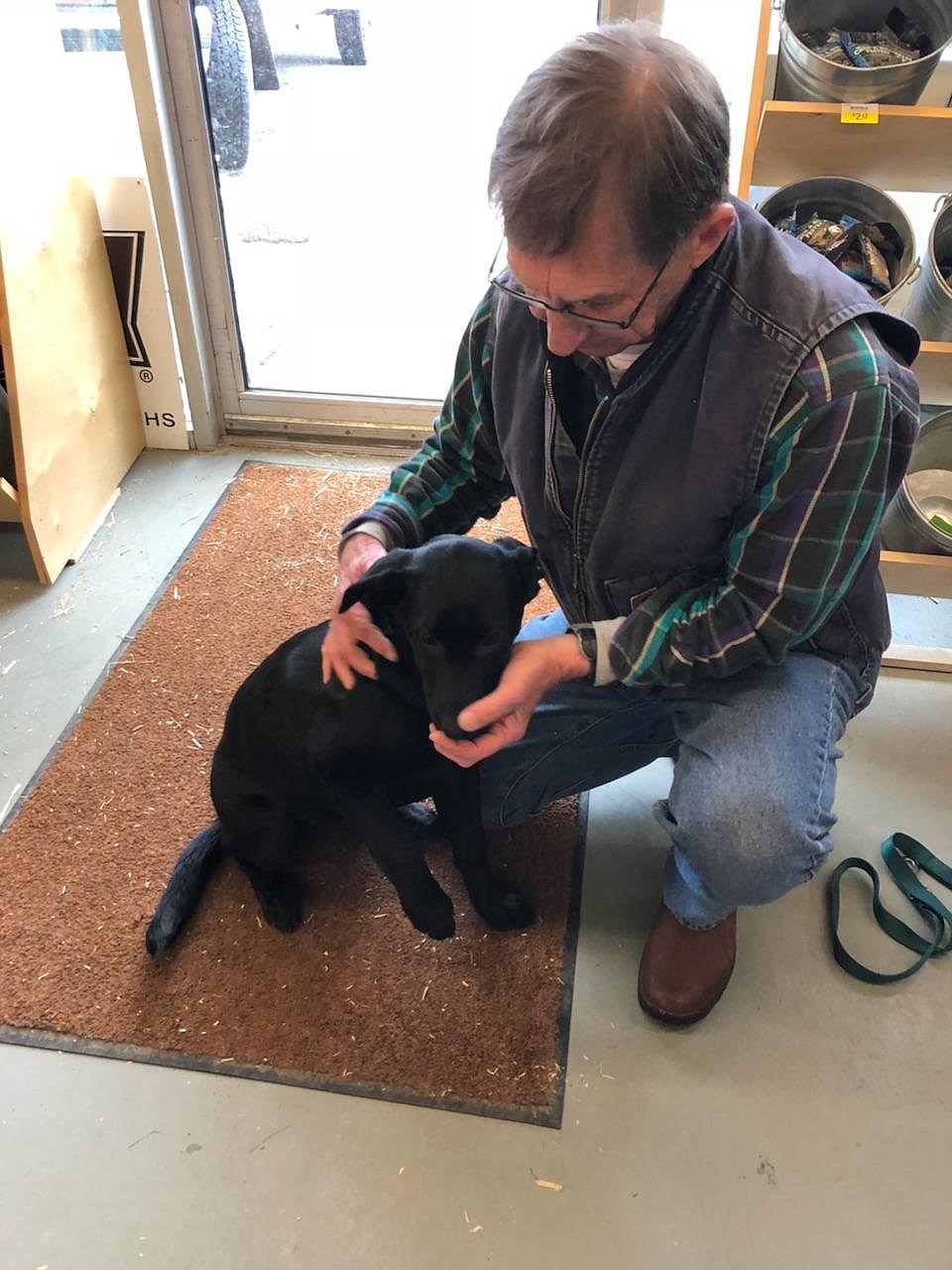 Photo by KAREN SCHUMACHER
People were welcome to bring their puppies in and talk to the trainer.