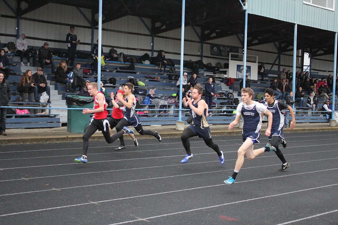 Photo by TANNA YEOUMANS
Badger boys put their best foot forward to win the 100M race.