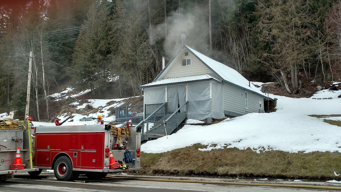 Courtesy photo
On Monday, March 19, about 5 p.m., Bonners Ferry Fire Department received a call that there was a fire in a house on Ash Street. They responded and found a small fire contained in a bathroom that they were able to contain within about 10 minutes. &#147;I think they did a real good job,&#148; said Bonners Ferry Fire Chief David Winey about his team.