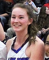 Clark Fork Mountain Cat Montanna Baughman made second-team all-conference in District 13C basketball. (Kathleen Woodford/Mineral Independent)