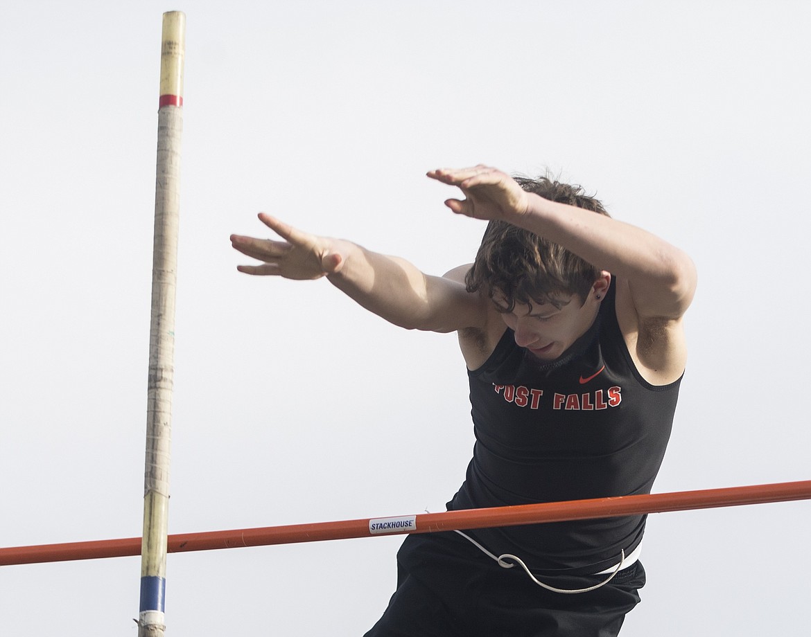 Cody Barber of Post Falls cleared 12 feet, 6 inches and finished third at the Kootenai County Challenge.