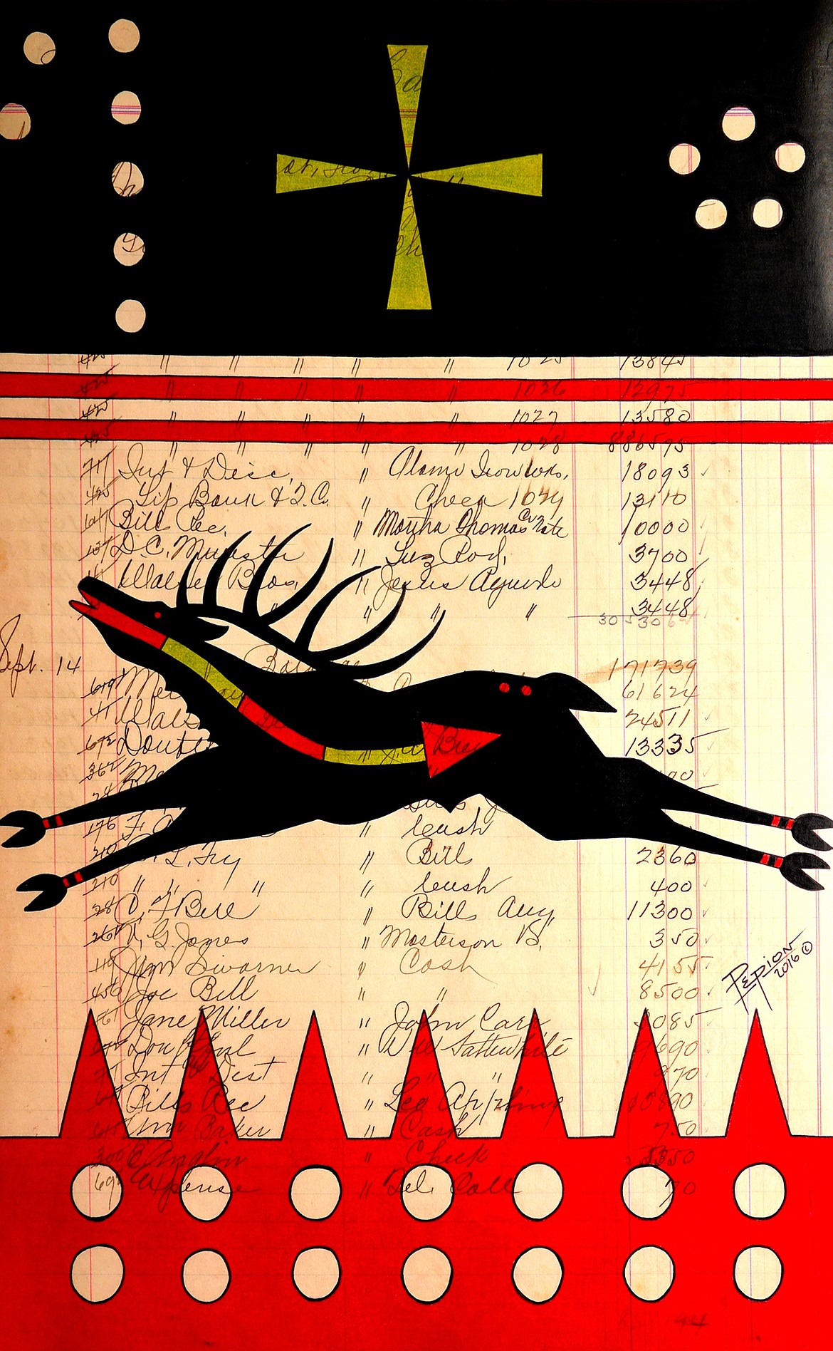 &#147;Elk Medicine&#148; by John Isaiah Pepion.