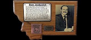 Courtesy photo
Sam Jankovich&#146;s Montana Football Hall of Fame plaque.