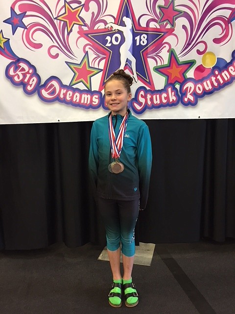Courtesy photo
Ava Nordberg won the All Around Level 3 state championship at the recent state gymnastics meet in Pocatello.