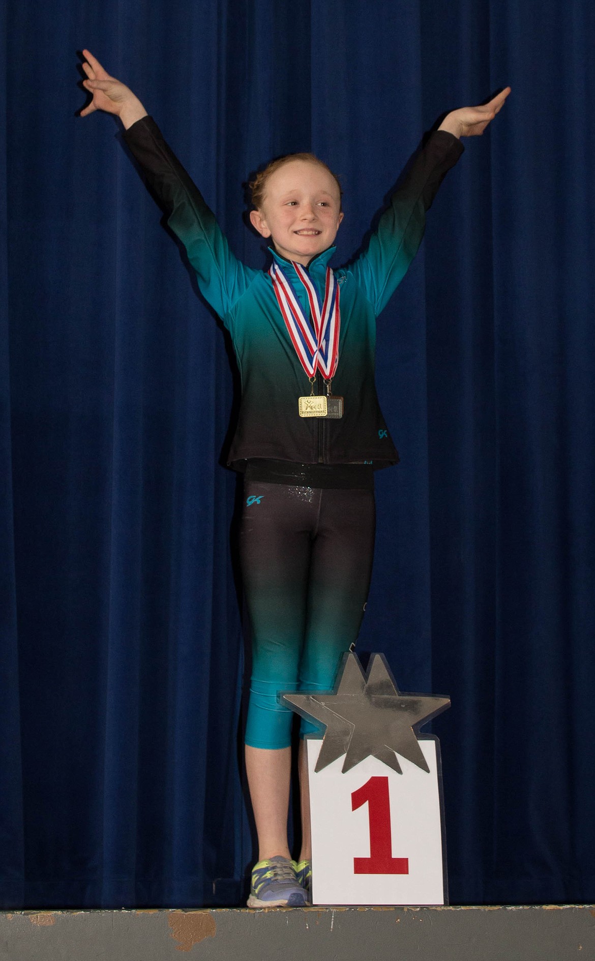 Courtesy photo
Mady Riley of Technique Gymnastics won the All Around and Beam at the recent Xcel state championships in Meridian.