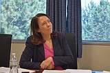 Sen. Maria Cantwell reviews port rail project