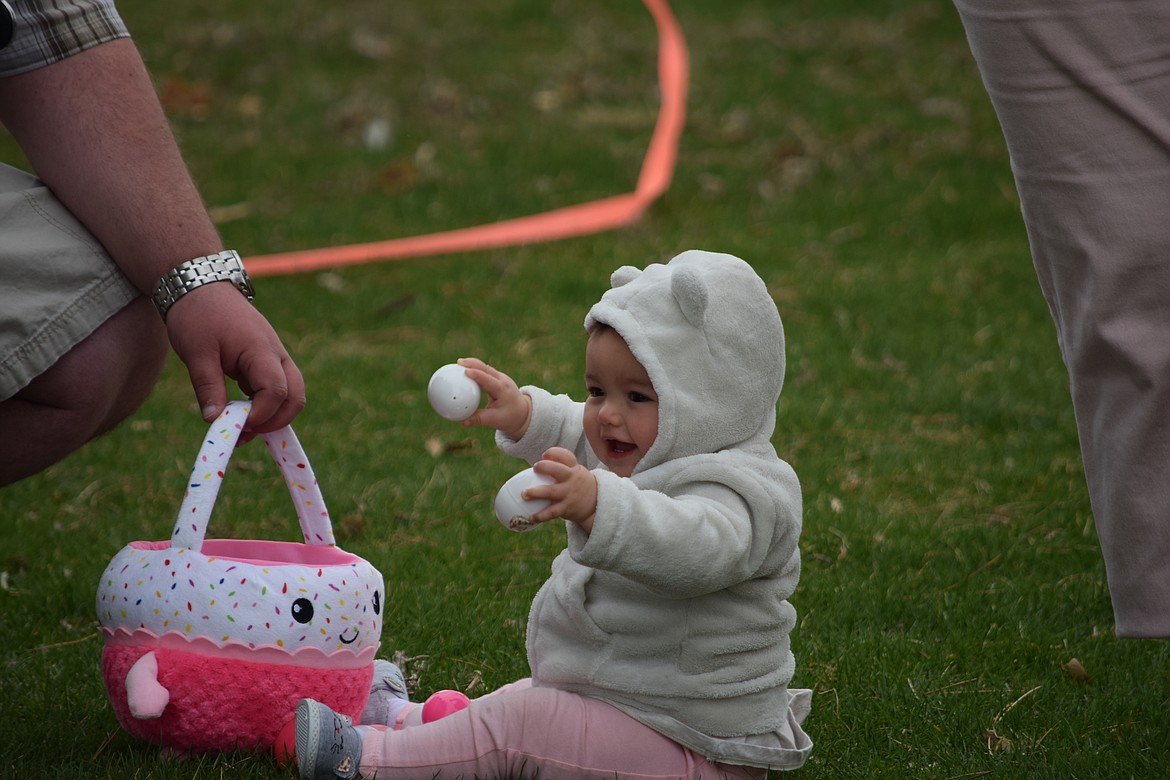 Charles H. Featherstone/ Columbia Basin Herald

Treasure was everywhere to be found in McCosh Park on Saturday at the annual Easter Egg Hunt.