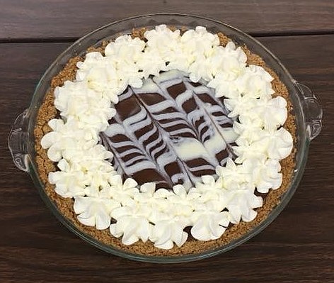 Andrienne Simmert won in the Specialty Pies category for her Gluten Free Chocolate Cream Pie on Saturday. (Photos by Florence Evans).