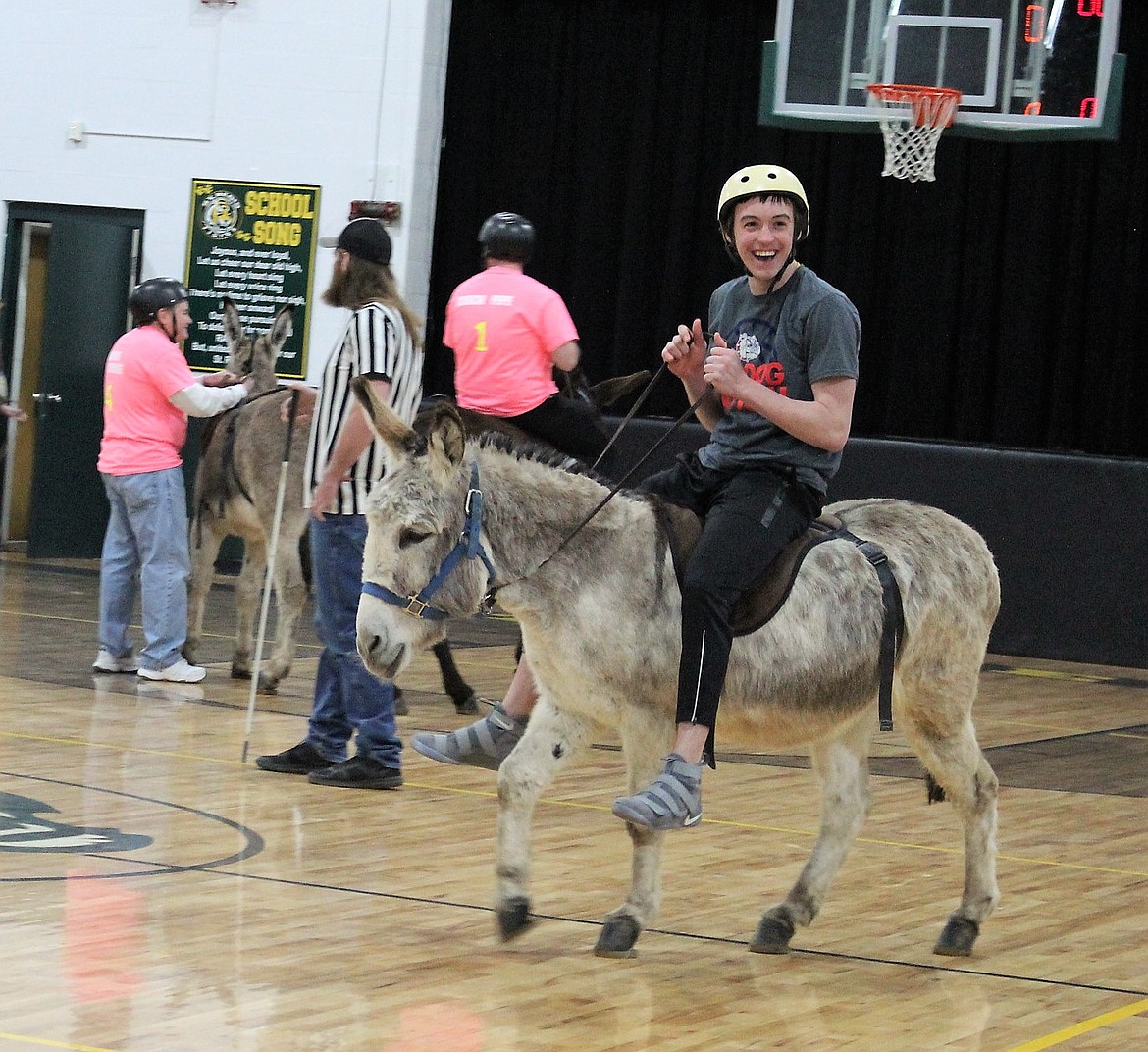 St. Regis and Superior staff and students went head-to-head during Donkey Basketball last Wednesday where the Championship team won braying rights.