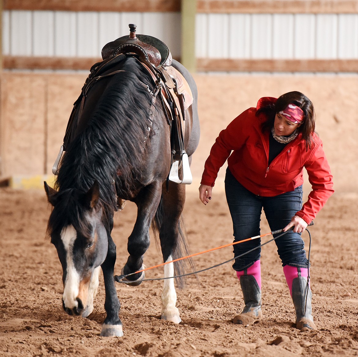 Stacia Stevens working with Jess.