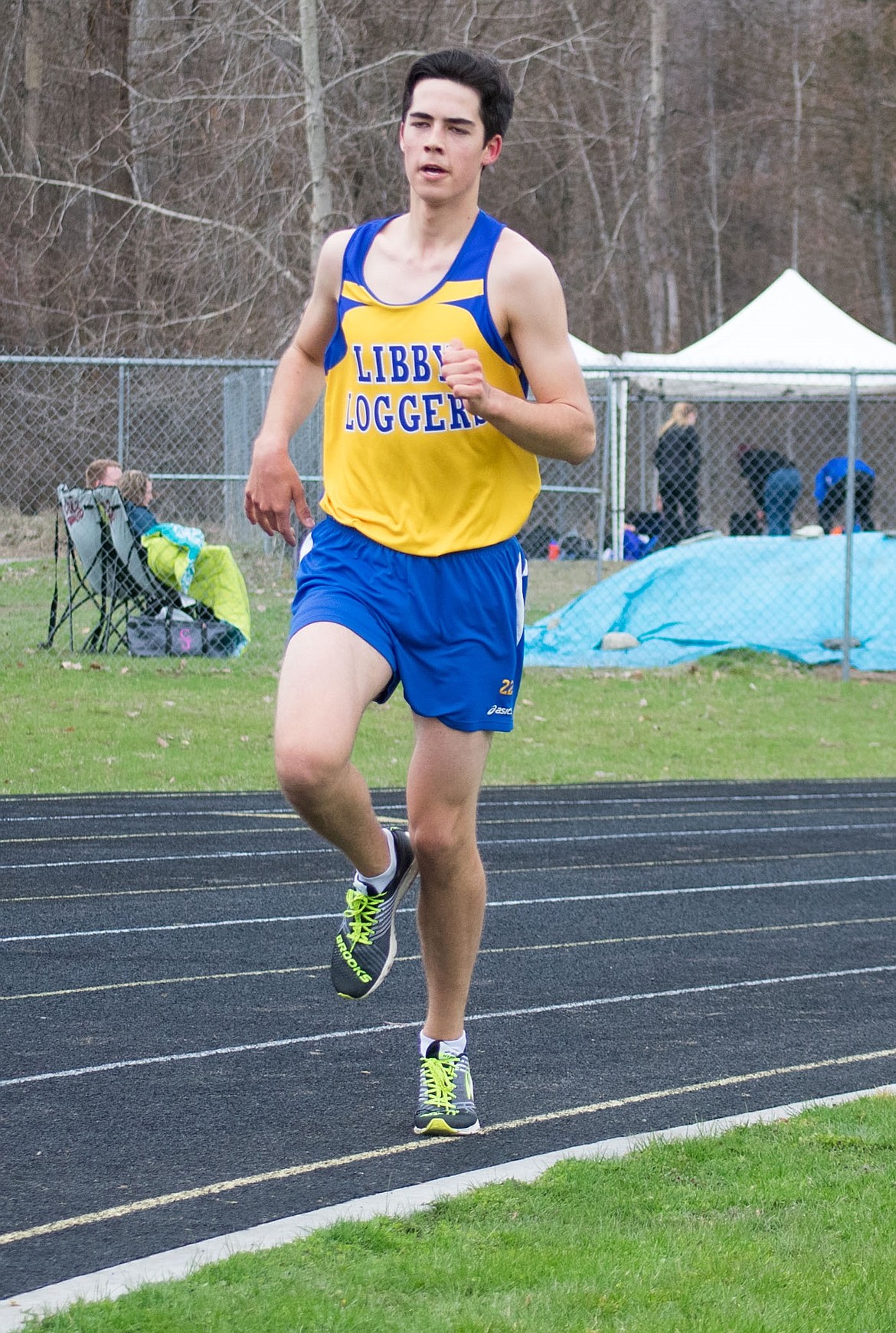 Libby sophomore John Cheroske placed fourth in the 3,200m with a PR of 11:25.7. (Ben Kibbey/The Western News)