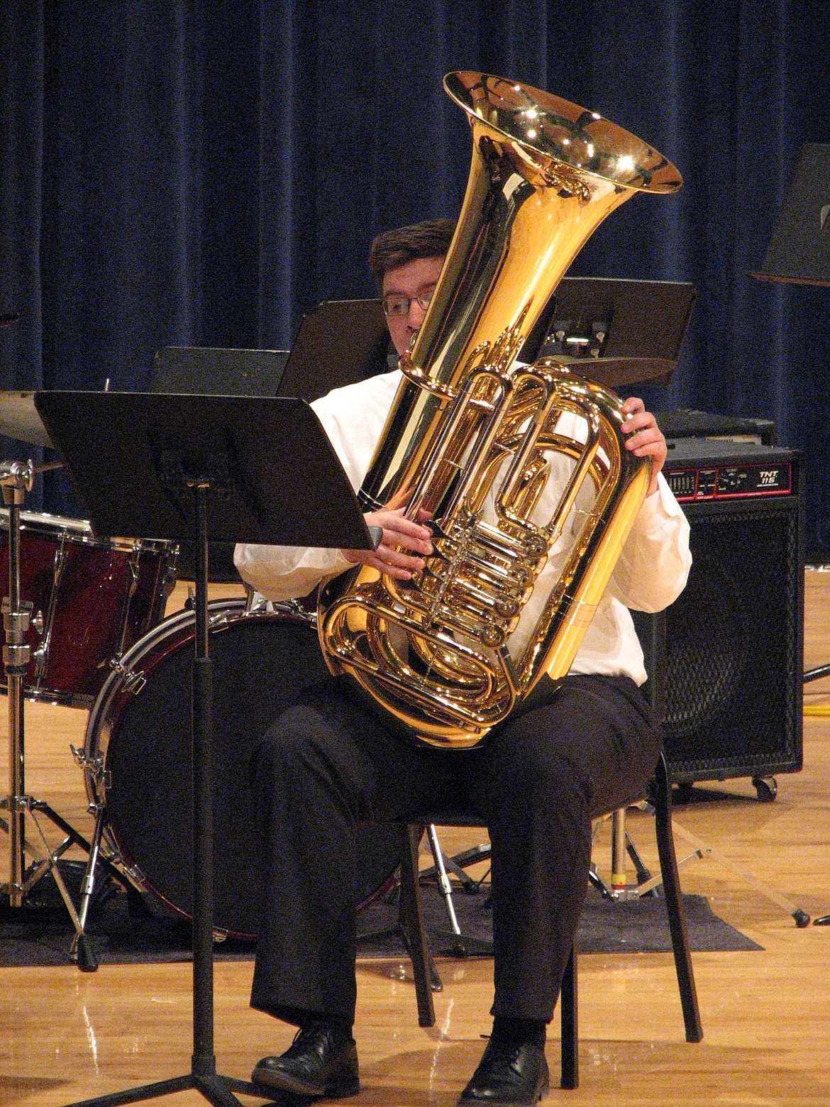 Kevin Lee performs on the tuba. (Courtesy photo)