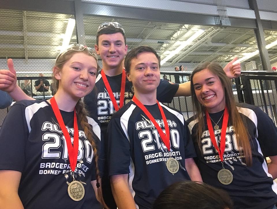 Courtesy Photo
Some of the seniors showing their excitement after recieving their finalist medals.