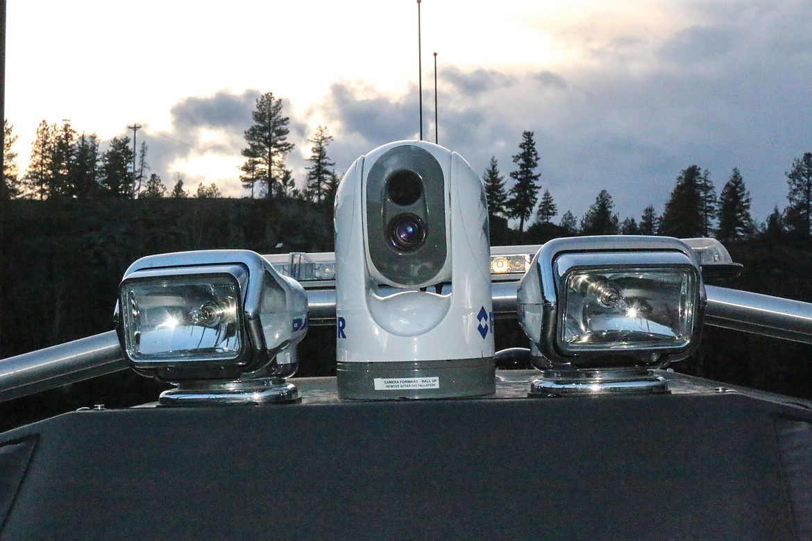 Photo by MANDI BATEMAN
The thermal camera is mounted on the boat and can be turned from inside the boat.