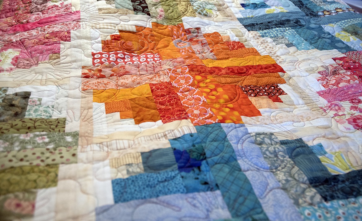 This recently-finished quilt is one of Benson&#146;s favorites. (Jeremy Weber photo)