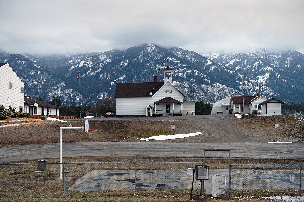 The Deer Park School grounds on Middle Road in Columbia Falls on Friday, April 6. (Casey Kreider/Daily Inter Lake)