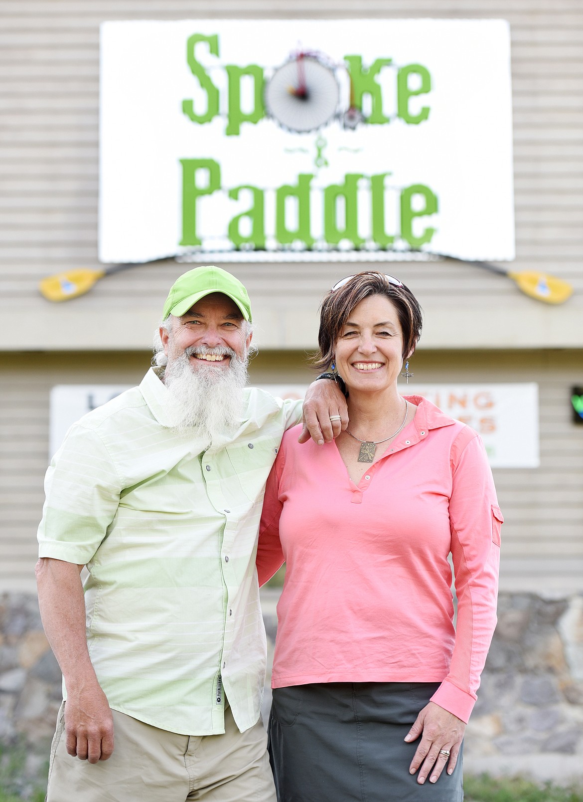 BJ and Joli Johnson, owners of Sea Me Paddle in Lakeside and Spoke and Paddle in Somers, are the Lakeside-Somers Chamber of Commerce Chamber Members of the Year. (Brenda Ahearn/Daily Inter Lake)