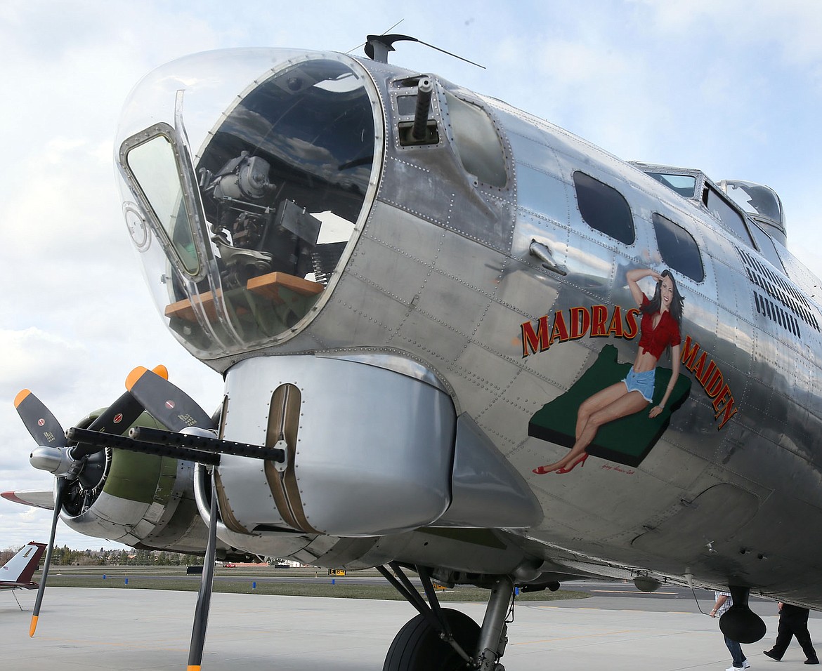 Photos by JUDD WILSON/Press
The Liberty Foundation&#146;s &#147;Madras Maiden&#148; is one of only 10 B-17s left flying nationwide, said chief mechanic John Eads.