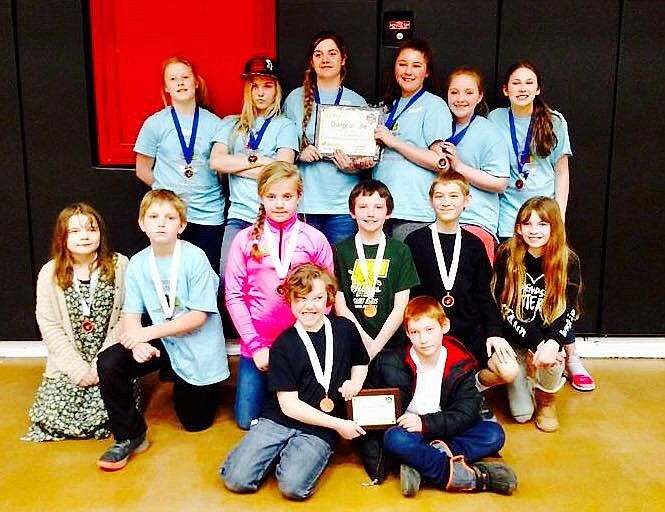 Two St. Regis Destination Imagination teams won during state competition in Dillon. The middle-level team won first place and the elementary-level team won third place on March 23. 
(Photo courtesy of Chera Antos)