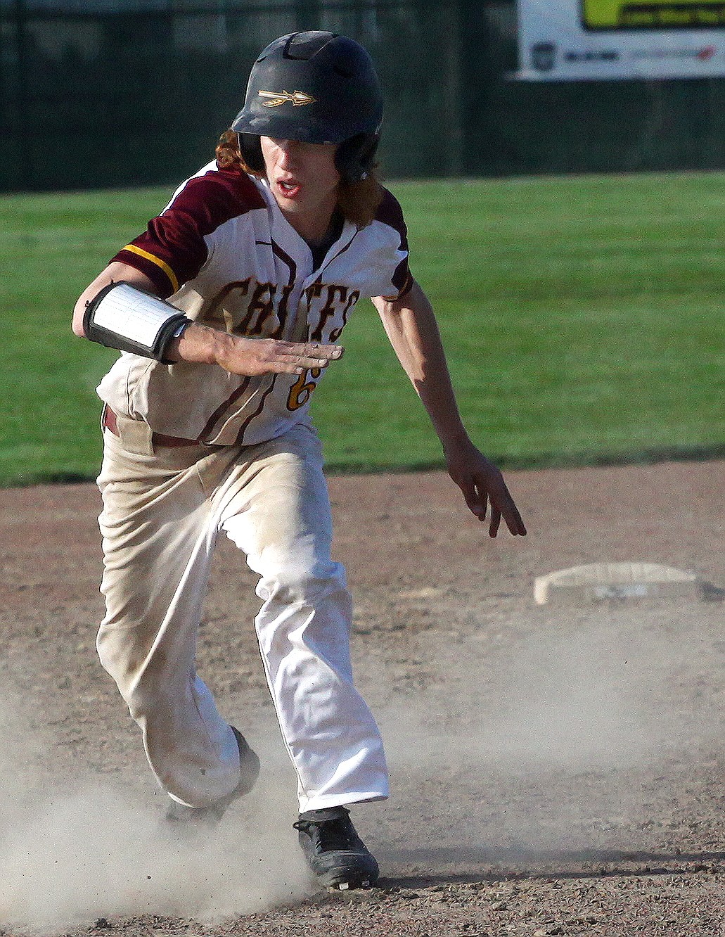 Rodney Harwood/Columbia Basin HeraldMoses Lake designated hitter Emmitt Tatum reached base all four times during the second game of Friday's doubleheader with Wenatchee.