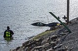 Lake crash victim dies