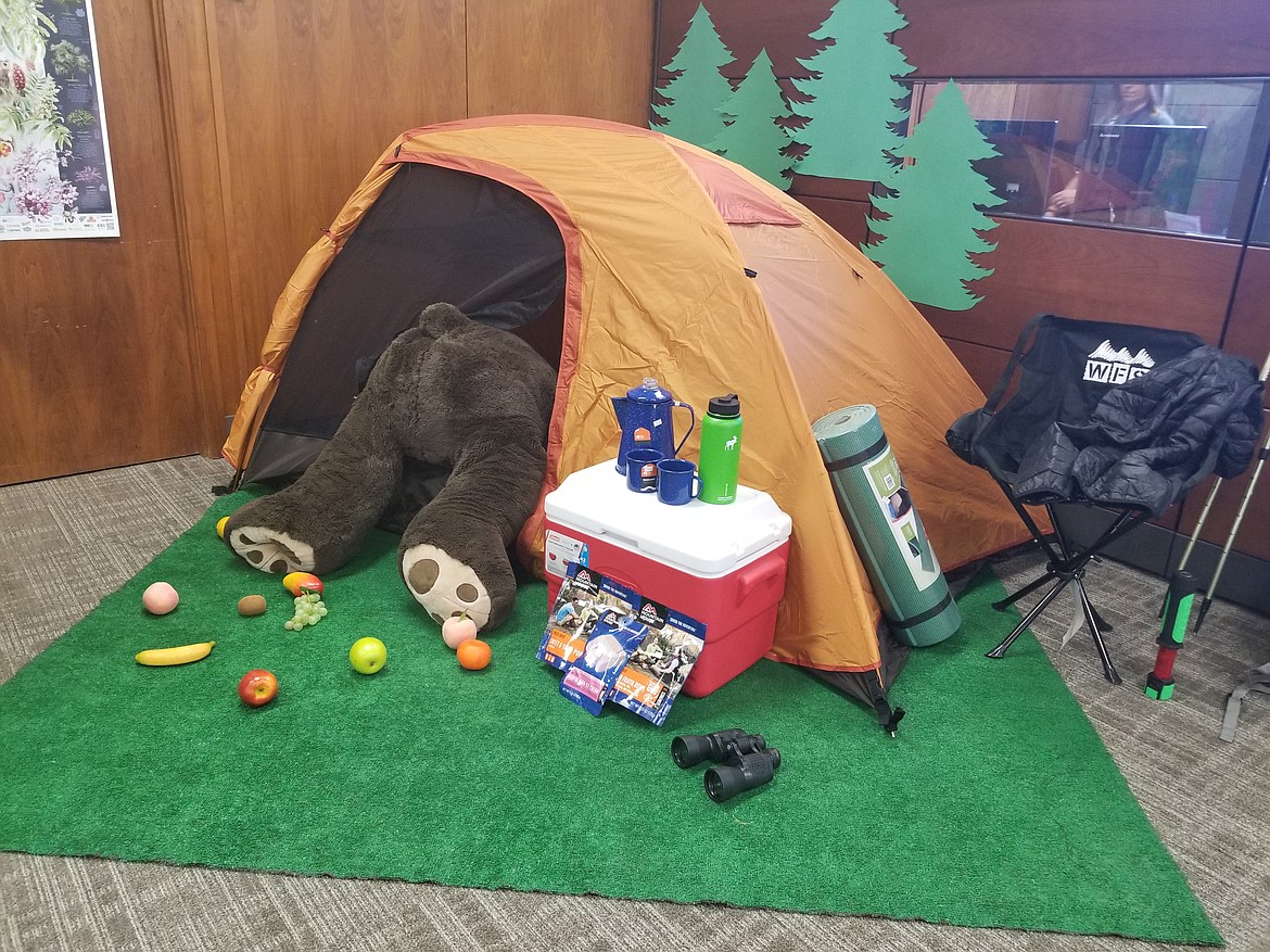 Mountain West Bank took the Arbor Day theme and added a splash of fun when decorating for the Chamber of Commerce social event.