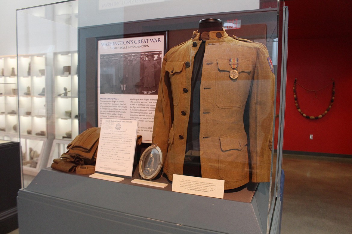 File photo
The uniform worn by Thomas Grove, Quincy, is among the artifacts currently on display at the Moses Lake Museum &amp; Art Center.