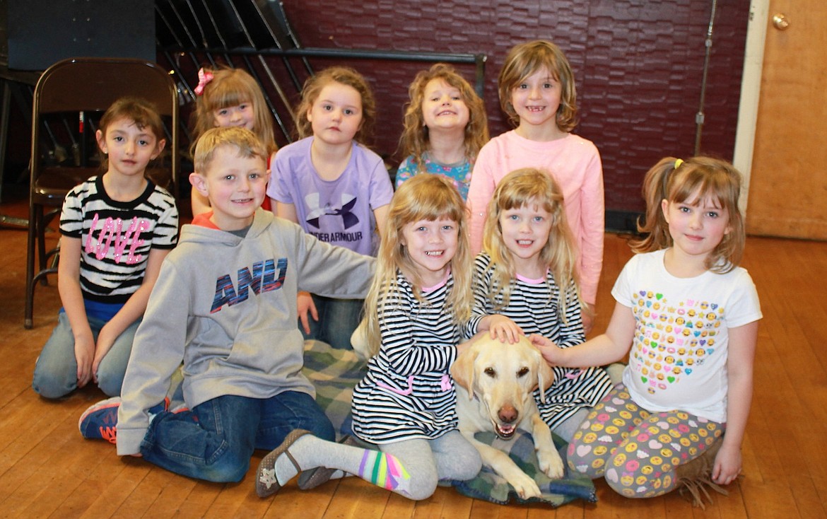 Alberton students love Sunny, a yellow therapy lab. She brings a calm and loving energy, said Josie Johnson, the school&#146;s mental health and behavior specialist. (Kathleen Woodford/Mineral Independent)