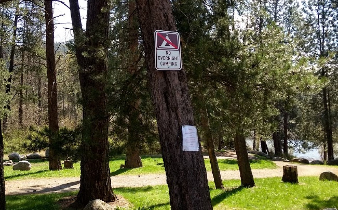 (Photo courtesy IDAHO DEPARTMENT OF FISH &amp; GAME)A small camping area at the northern end of Cocolalla Lake site has been closed, according to Idaho Department of Fish &amp; Game.