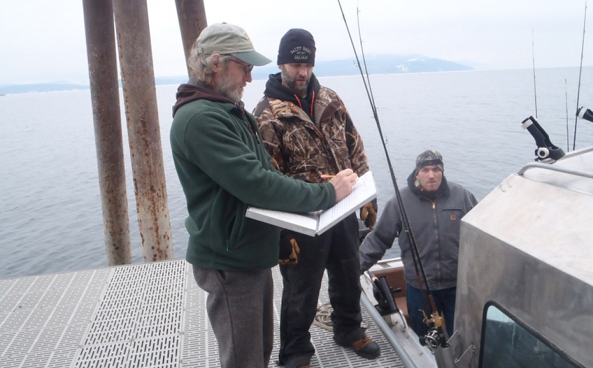 (Photo courtesy IDAHO FISH &amp; GAME)
Anglers take part in a creel survey being conducted by the Idaho Department of Fish &amp; Game and Avista.