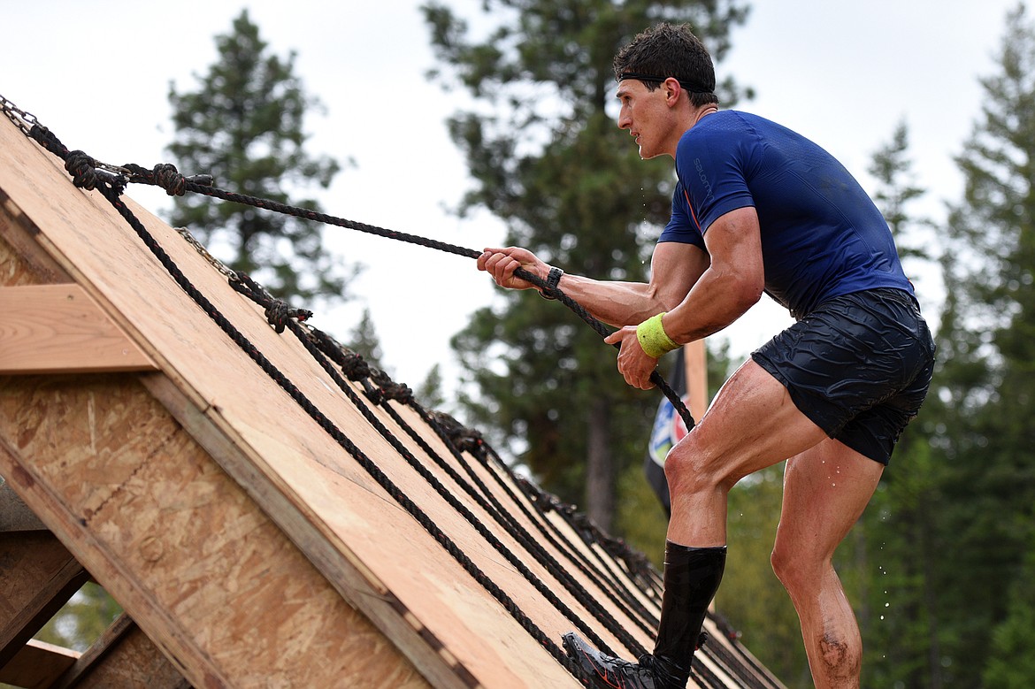 Competitors navigate the 13-mile &#147;Beast&#148; course at Spartan&#146;s Mountain Series Race in Bigfork on Saturday. (Casey Kreider/Daily Inter Lake)