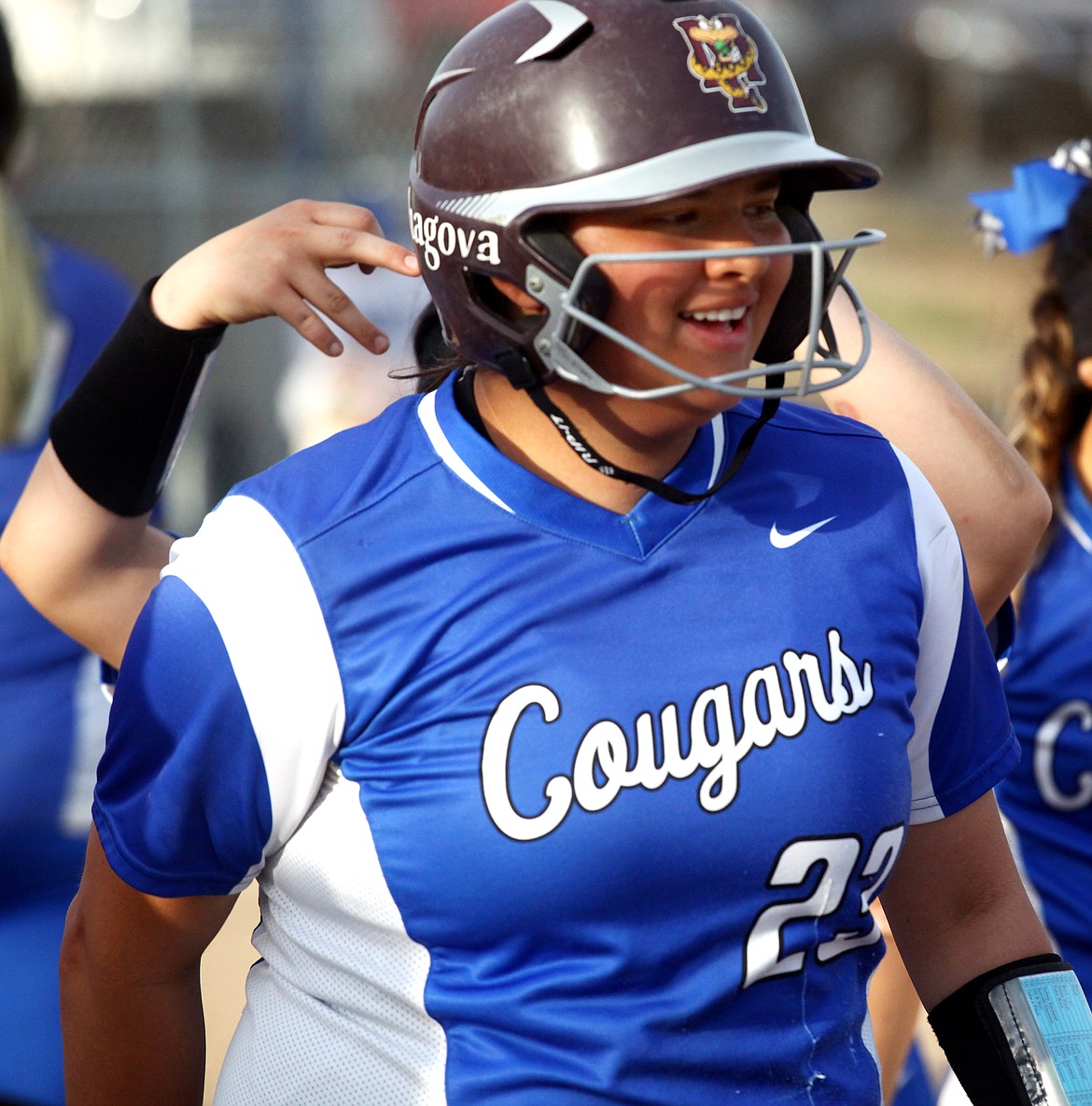 Rodney Harwood/Columbia Basin Herald
Warden slugger Jocelyn Chagoya hit two home runs in the second game of Friday's SCAC East double header with Kiona-Benton.