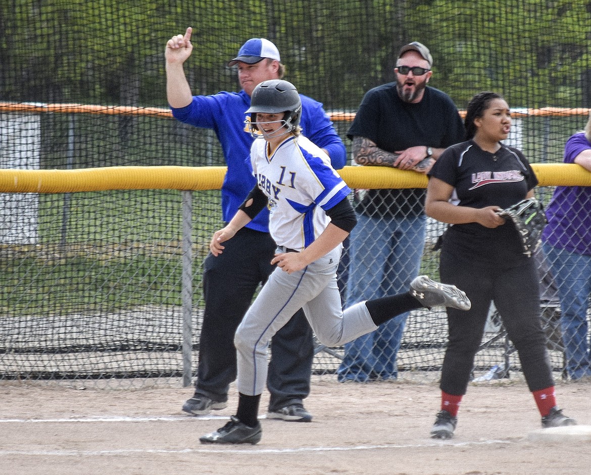 During Libby High School junior varsity&#146;s 17-0 win against Browning, freshman Taylor Holm knocked out three home runs over the course of two innings.