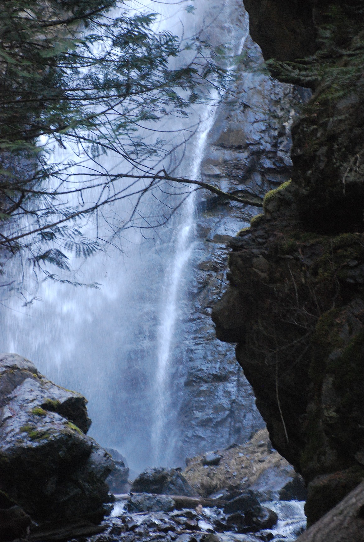 Photo by DON BARTLING
The view of the falls and the sounds of the rushing water and smell of the spring air in the mountains was well worth the vigorous hike.