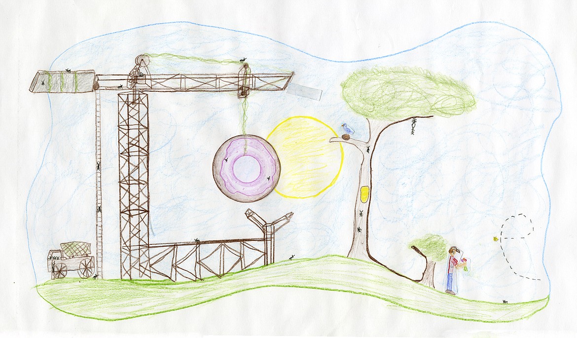 “Lessons From Ants,” a drawing by Nathanael Botes, 11, of Troy is Montana’s winning entry in the 2018 Doodle 4 Google competition. (Courtesy Google)