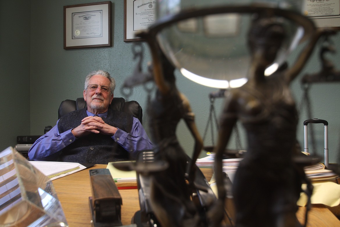 Coeur d&#146;Alene attorney James Hannon sits in his office on Sherman Avenue. Child protective services, he said, was on the wrong track all along in the Bressie case, but refused to admit it. &#147;The truth had no place in this,&#148; Hannon said. (RALPH BARTHOLDT/Press)