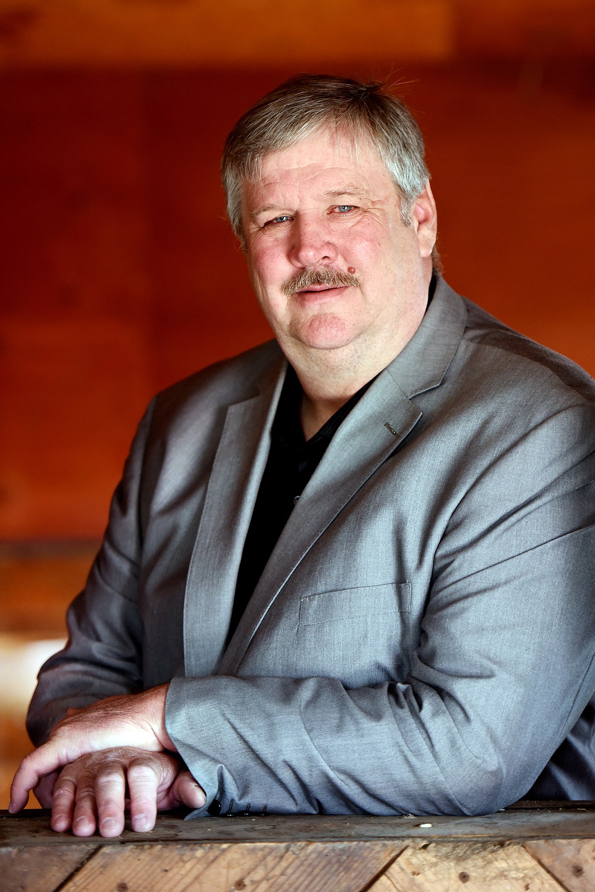 County Commissioner Gary Krueger at his farm north of Kalispell on April 18. (Brenda Ahearn/Daily Inter Lake)