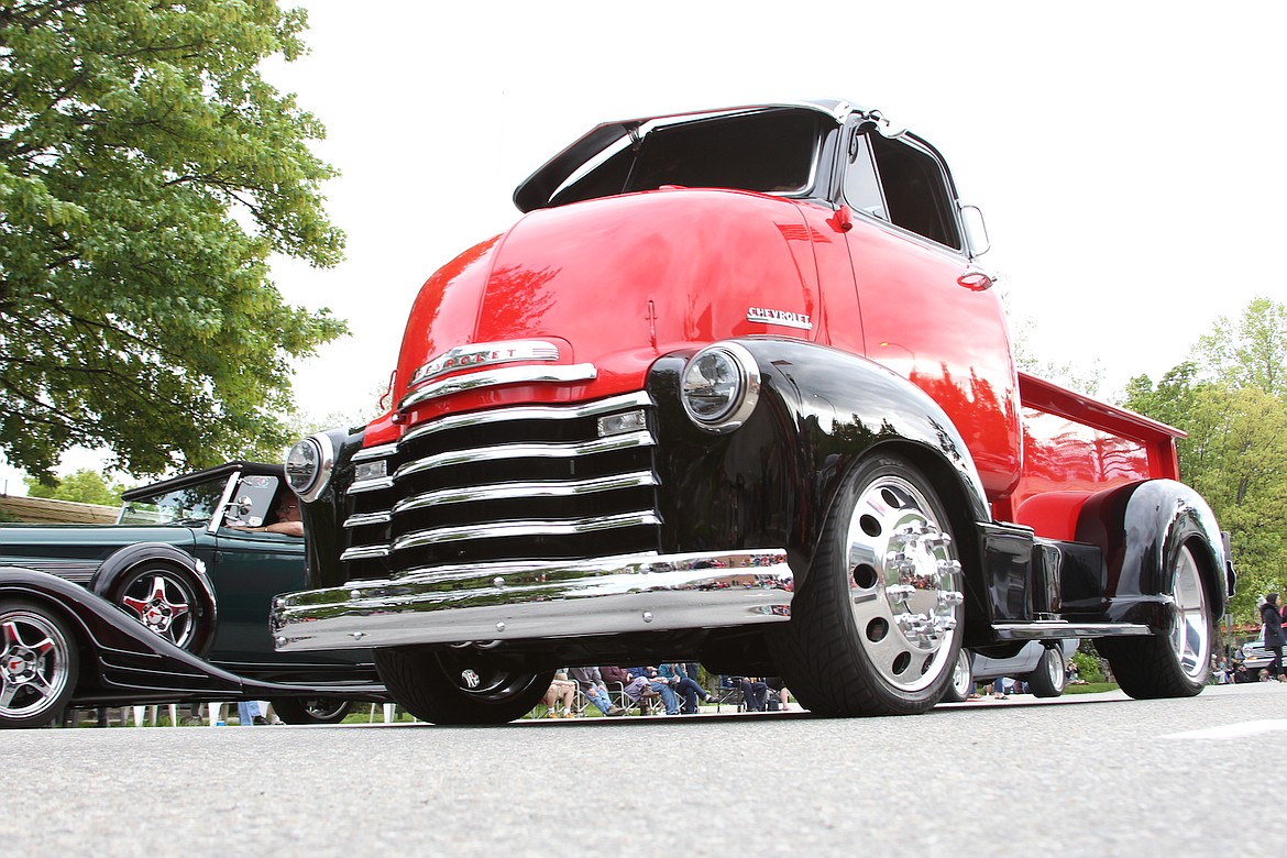 (Photo by KEITH KINNAIRD)
A classic Chevrolet truck rolls down Church Street during the Lost in the 50s Parade on Friday.