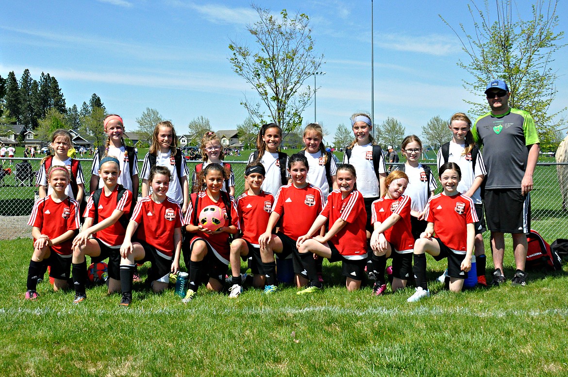 Courtesy photo
Sting Timbers FC Girls 08 soccer teams played in the Bill Eisenwinter Hot Shot Tournament last weekend. The STFC G08 Green took 3rd and STFC G08 Yellow took 4th. In the front row from left is the STFC Yellow team -- Ella Pearson, Libby Montgomery, Macy Walters, Allison Carrico, Isabella Grimmett, Hannah Shafer, Kamryn Kirk, Teagan Slusher and Ellie Moss; and back row from left, the STFC Green team -- Savannah Spencer, Nora Ryan, Sloan Waddell, Ashely Breisacher, Savannah Rojo, Anna Ploof, Izabella Entzi, Sadie, Cameron Fischer and coach Tony Grimmett.