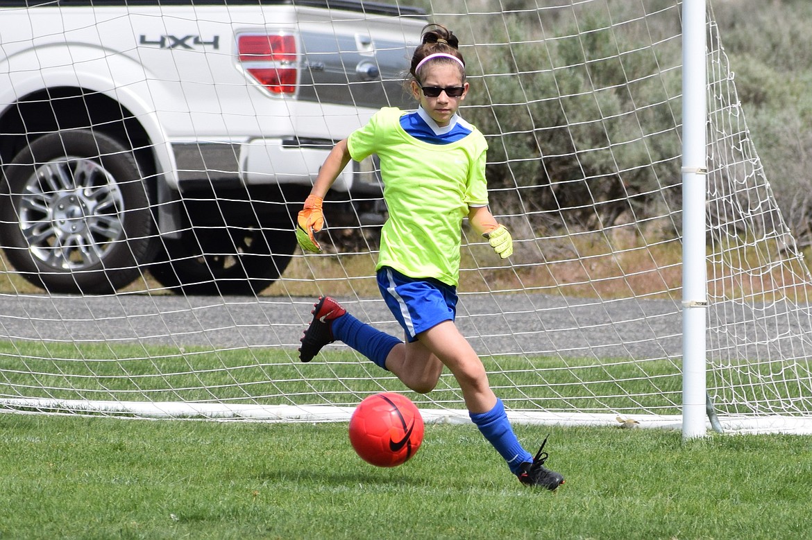 Courtesy photo
North Idaho Inferno Hartzell Girls 07&#146;s goalkeeper, Danielle Todd, helped the Inferno defeat both the IEYSA Breakers FC and Three Rivers Soccer Club. Todd also scored a goal during the 8-1 win over Three Rivers.