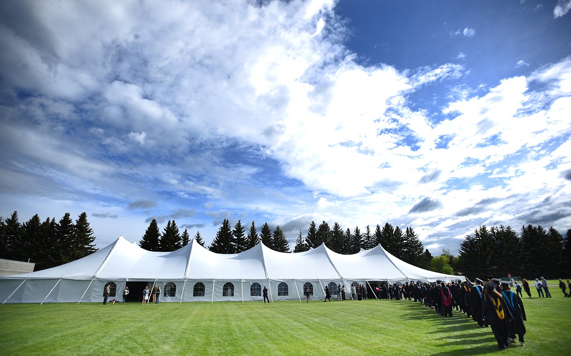 Perfect weather for the 50th Commencement Ceremony at Flathead Valley Community College on Friday, May 18, in Kalispell.(Brenda Ahearn/Daily Inter Lake)