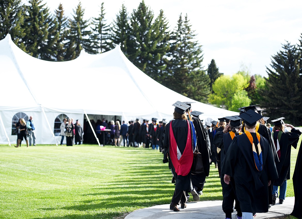 Perfect weather for the 50th Commencement Ceremony at Flathead Valley Community College on Friday, May 18, in Kalispell.(Brenda Ahearn/Daily Inter Lake)