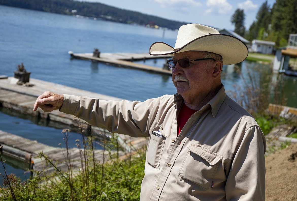 Bayview resident Jess Goetz is taking precautions to protect his property from the rising lake levels at Lake Pend Oreille.