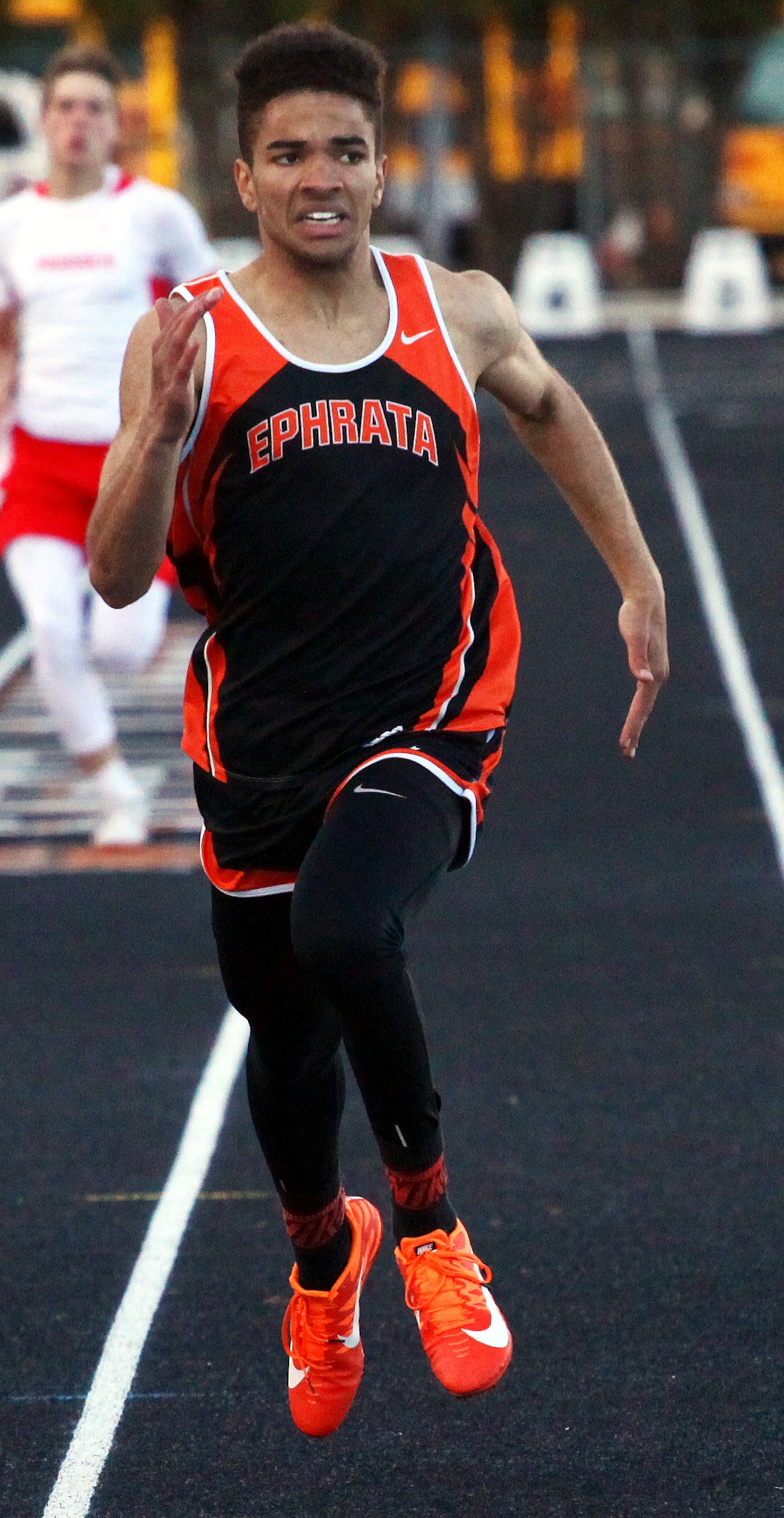 Rodney Harwood/Columbia Basin HeraldEphrata senior Anthony Evans goes into the 2A Region IV track and field meet as the third-ranked 400-meter runner in the state in all classifications.