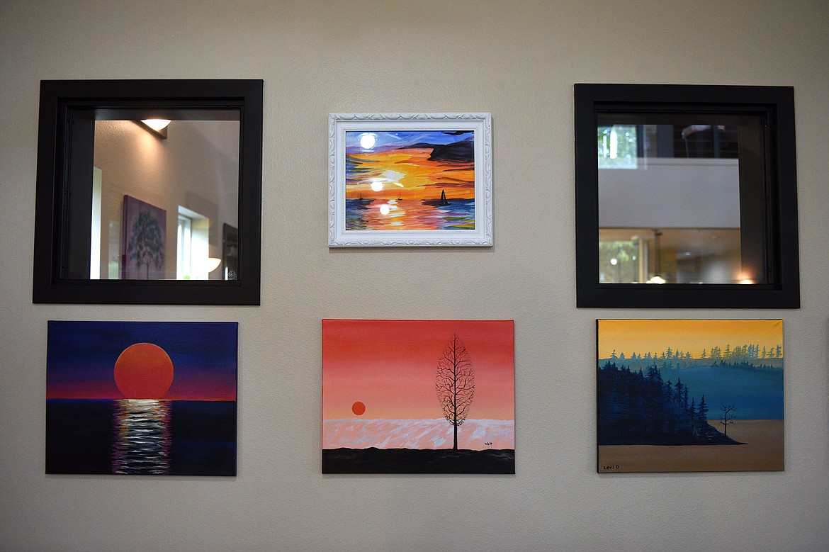 Residents&#146; artwork adorns the walls for the &#147;Stomp the Stigma&#148; Art Show inside the Western Montana Mental Health Center in Kalispell on Thursday, May 10. (Casey Kreider/Daily Inter Lake)