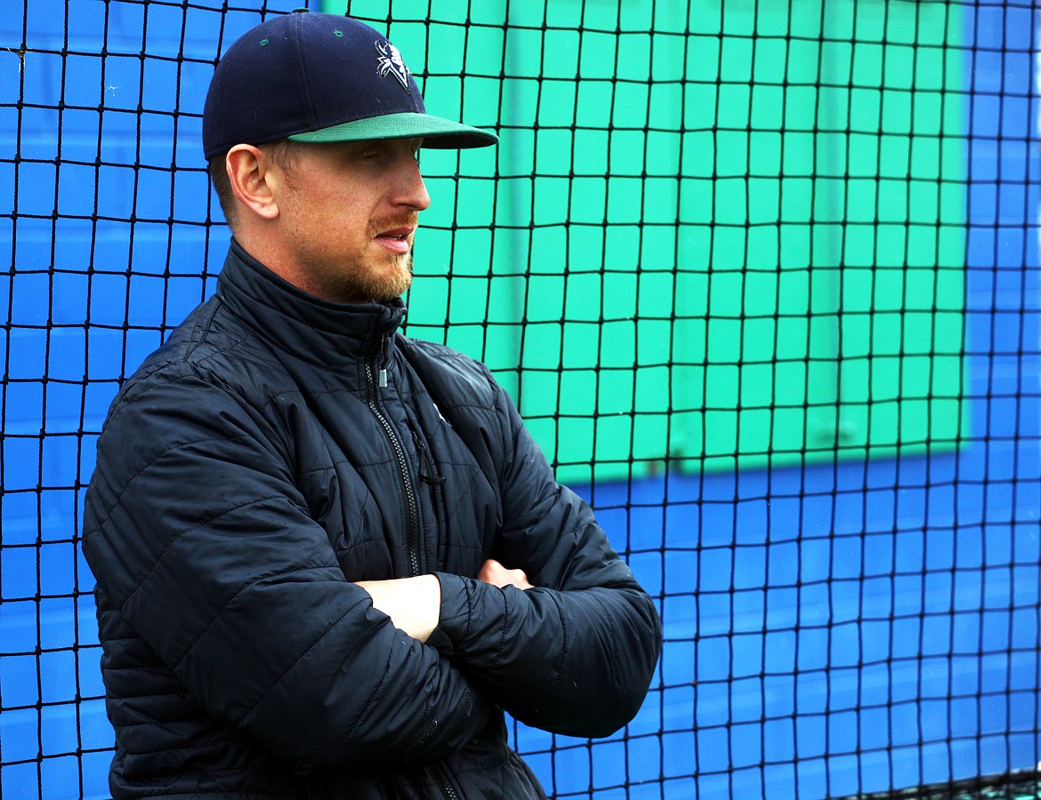 Rodney Harwood/Columbia Basin Herald
First-year baseball manager Jameson Lange is a Big Bend guy, having played two years and worked five years as an assistant. Now it's his turn and Lange has the Vikings in the NWAC Super Region for the first time since 2002