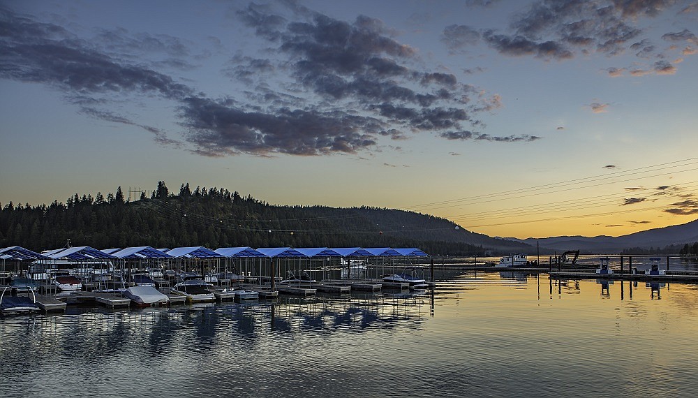 Photo courtesy of DOVER BAY
The newly expanded marina at the Dover Bay Waterfront Community on Lake Pend Oreille.
