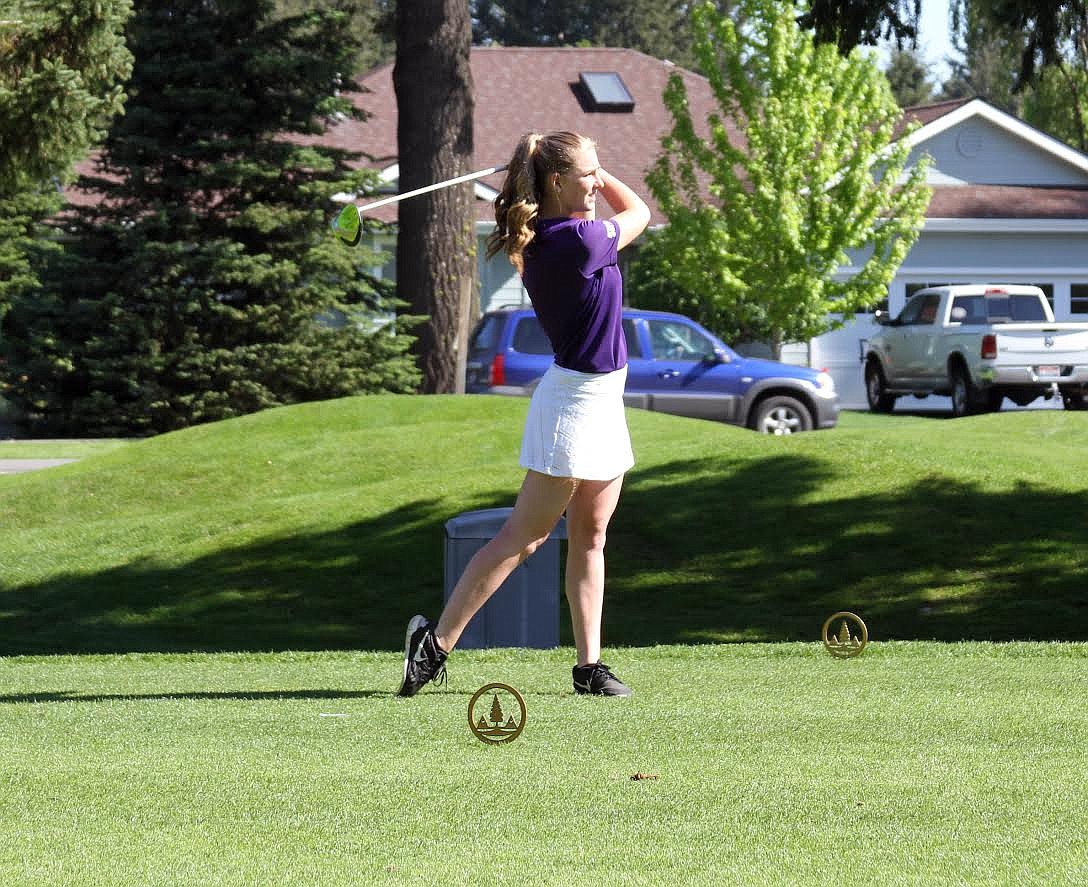 Perfect form from Ms. Emma Bristow on her birthday during the second day of the state tournament.