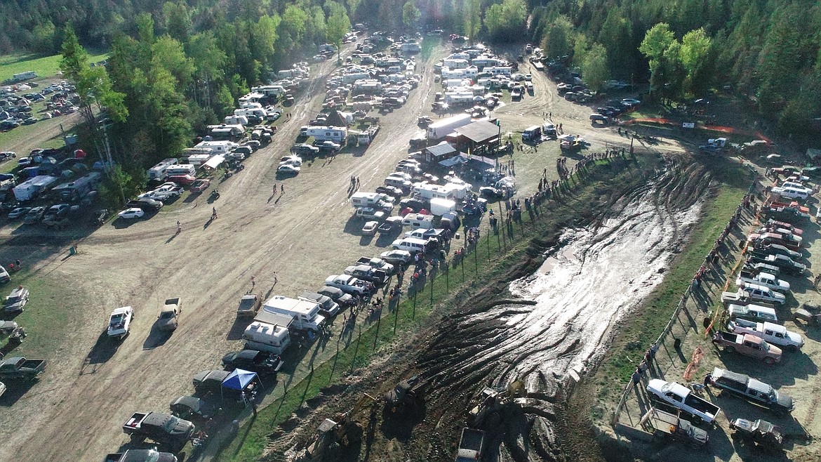 Photo by LEE YEOUMANS
There were a lot of attendees at this years &#145;Mudders Day&#146; mud bog, this photo shows just a small portion.