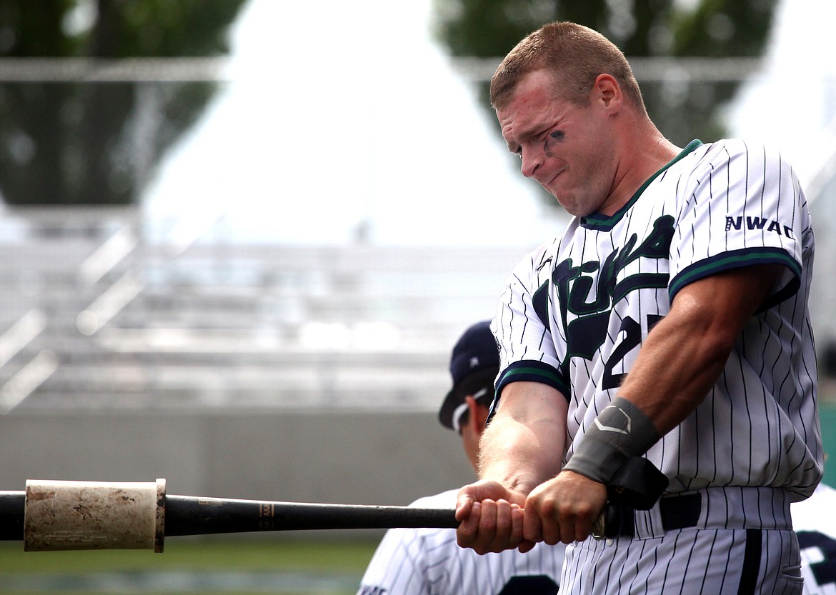 Rodney Harwood/Columbia Basin Herald
Derek Almanza is the Big Bend designated hitter and has a .316 average with 30 RBI, nine doubles and three home runs.